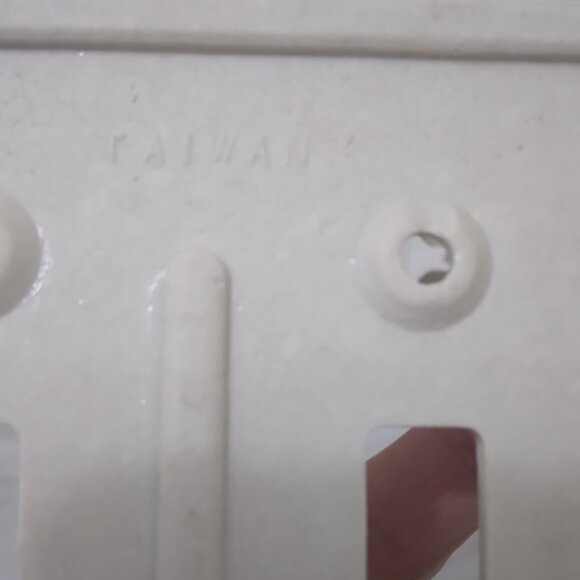 White Porcelain Wall Plate Covers- Vintage - Picture 4 of 5